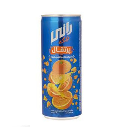 نوشیدنی میوه ای بدون گاز پرتقال حاوی 9% تکه پرتقال و شیرین کننده