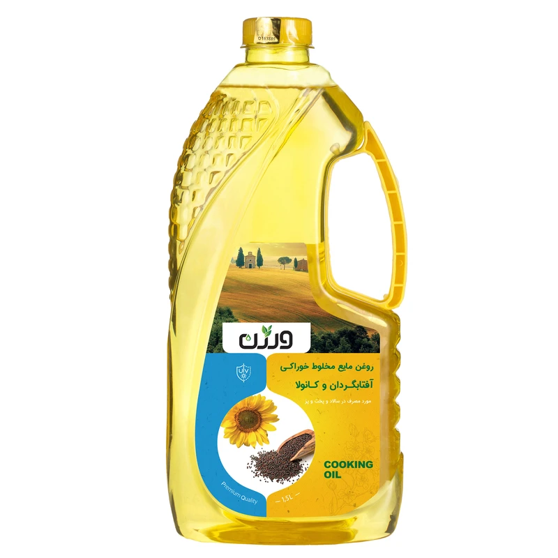 روغن مایع مخلوط خوراکی (آفتابگردان و کانولا)
